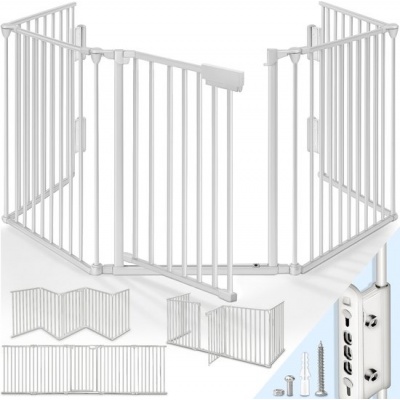 Foto van KIDUKU® Veiligheidshek 300 cm voor huisdieren en kinderen, inklapbaar met deur