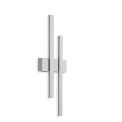Telefunken - LED buitenwandlamp met 2 lampen, 8W, 780 lumen, IP44, zilver, 470x155x42mm Telefunken - LED buitenwandlamp met 2 lampen, 8W, 780 lumen, IP44, zilver, 470x155x42mm
