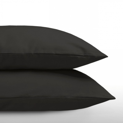 Foto van Zelesta Royalbed Kussenslopen - Kussenslopen set van 2 - Bestendig en Hypoallergeen (Black, 80x80 cm