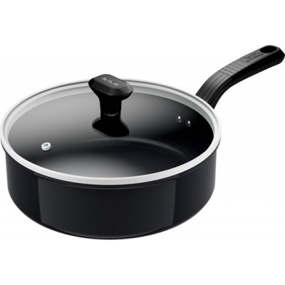 Foto van Tefal Cook & Change - Hapjespan Ø24 cm - PFAS-vrij - Keramisch - Inclusief Deksel - Inductie geschik