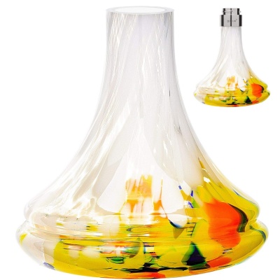 Foto van DILAW® Smart Shisha glazen kom reserveglas zonder schroefdraad lava/geel