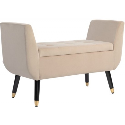 Foto van HOMCOM Zitbank 107B x 42D x 65H cm - Beige