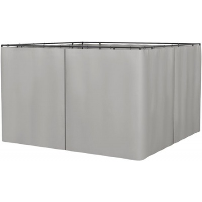 Foto van Outsunny - Zijwanden voor 3x3m Paviljoenen - Polyester - Grijs