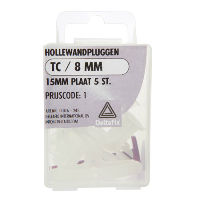 HOLLEWANDPLUGGEN 15MM PLAAT HOLLEWANDPLUGGEN 15MM PLAAT