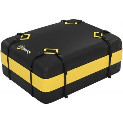 Foto van Outsunny Daktas voor Bagage - Oxford-stof - 112L x 86B x 43H cm - Geel