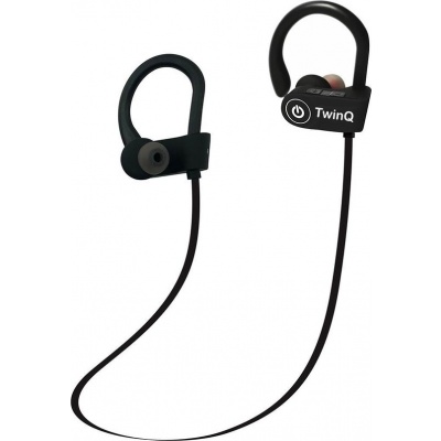 Foto van TwinQ Draadloze In-ear Bluetooth Sport Oordopjes - Zwart voor hardlopen of fitness