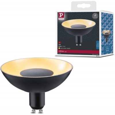 Foto van Dimbare LED-reflector GU10 230V 170lm 4,9W 1900K Zwart, Goud