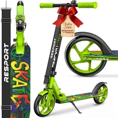 Foto van RE:SPORT Citystep Kinder- en Volwassenenstep - Inklapbaar, Verstelbaar, 200mm Wielen, Tot 100kg