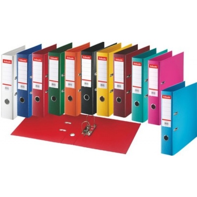 Foto van Esselte A4 Kunststof Ordners (10 Stuks) - 75mm Rugbreedte - Geassorteerde Kleuren