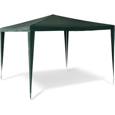 Foto van Paviljoen 3x3 m van kunststof in groen
