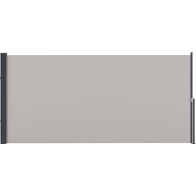 Foto van Outsunny Tuinscherm van polyester, aluminium en metaal in lichtgrijs