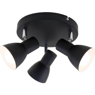 Foto van Briloner Leuchten CUP - plafondlamp - 3-lichts - E14 max. 25W - draaibare spots - zwart