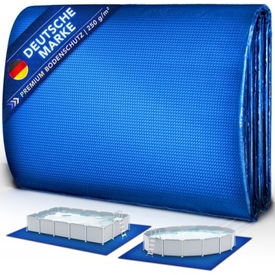 Foto van tillvex® Premium Bodemmat voor Zwembaden 250 x 180 cm UV-bestendig en scheurbestendig