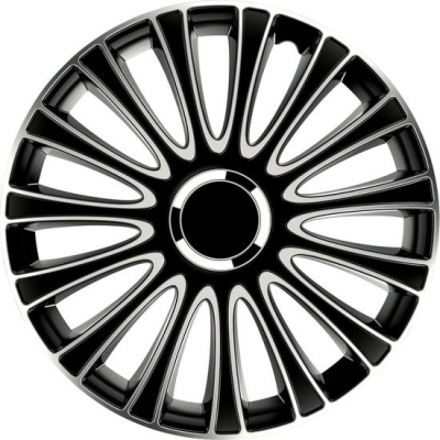 Foto van Carpoint Wieldoppen Le Mans Pro 13 Inch Abs Zwart/zilver Set Van 4