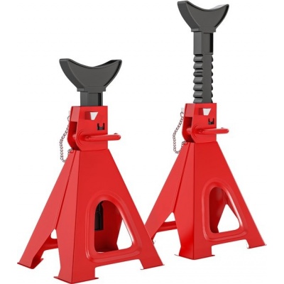 Foto van HOMCOM Staal Krik 26L x 23B x 37,5-59,2H cm Rood