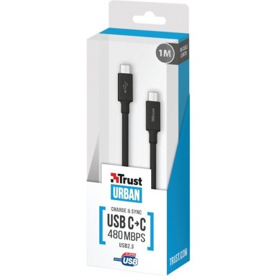 Trust - USB 2.0 Kabel Type C naar C - 1 meter Trust - USB 2.0 Kabel Type C naar C - 1 meter
