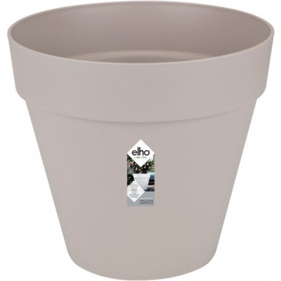 Foto van Elho Loft Urban Rond 40 - Buitenbloempot - Ø 38,5 x H 35,3 cm - Warm grijs
