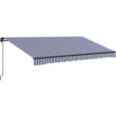Foto van Outsunny Zonnescherm met handbediening en bevestigingsmateriaal voor diverse oppervlakken