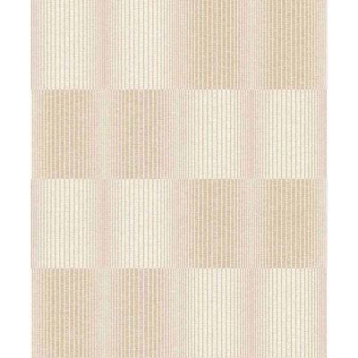 Foto van Erismann Behang Code Nature 10214-02 Vliesbehang Strepen Golven Beige 0,53 x 10,05 m