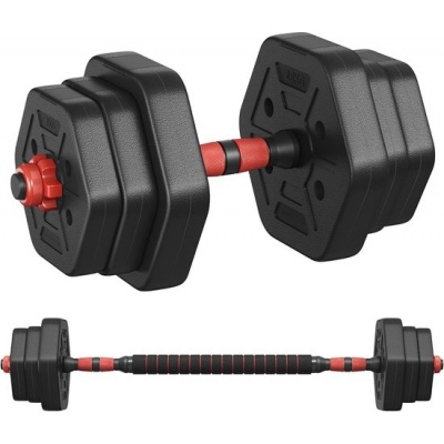 Foto van SONGMICS - haltersset met verbindingsstang - totaal 10 kg