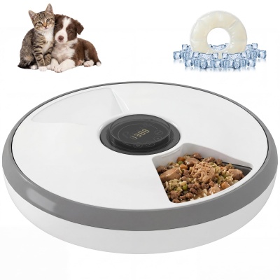 Foto van PawHut Draadloze Voederautomaat met Programmeerbare Timer voor Katten en Honden