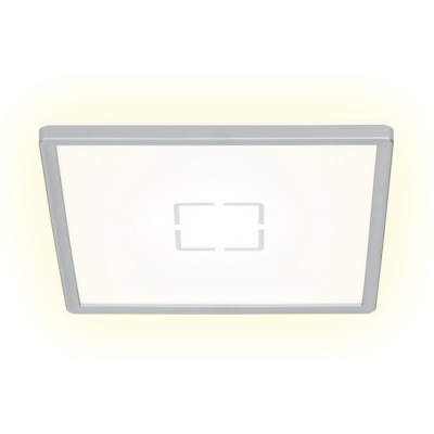Foto van BRILONER FREE - Plafondlamp met achtergrondverlichting - LED - 18 W - 2400 Lumen - vierkant - wit zi