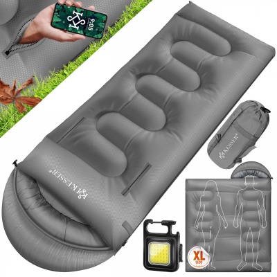 Foto van KESSER® Slaapzak, dekenslaapzak, campingslaapzak, licht, draagbaar, warm en waterafstotend, inclusie