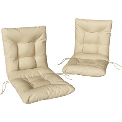 Foto van Outsunny Buiten zitkussen - Polyester, PP-katoen - 120L x 50B x 8H cm - Beige