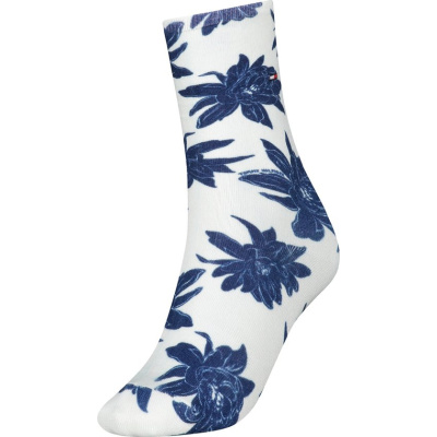 Foto van Tommy Hilfiger 1-Pack Printed Floral Dames Sokken - Maat 35-38