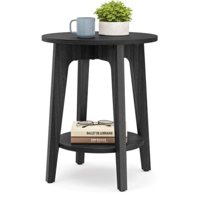 Foto van VASAGLE LET283T22V1 - Ronde bijzettafel - moderne stijl - met onderplank