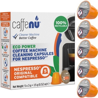 Foto van Caffenu reinigingscapsules voor espressoapparaten, 5 capsules per verpakking