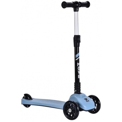 Foto van 3-Wiel Step - Move Tri-Scoot - Pastel Blauw - Lichtgevende Wielen - Vouwbaar - Verstelbaar Stuur