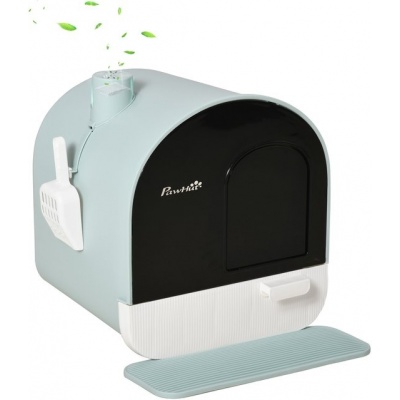 Foto van PawHut kattenbak met houten pootjes - D31-050