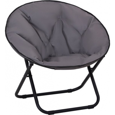 Foto van Outsunny Opvouwbare Gestoffeerde Klapstoel Campingstoel Tuinstoel Loungestoel 84B-299
