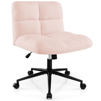 Foto van Costway draaistoel bureaustoel Roze