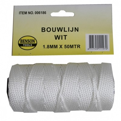 Touw Bouwlijn Wit 1.8*50M Touw Bouwlijn Wit 1.8*50M