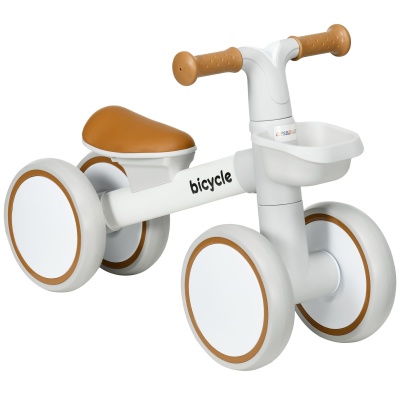 Foto van AIYAPLAY Loopfiets voor kinderen, balansfiets, groen/wit, vanaf 1 jaar, zonder schroeven