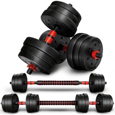 Foto van Verstelbare halterset 20 kg - 2-in-1 dumbbell set voor krachttraining en armtraining