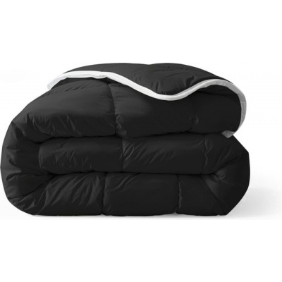 Foto van Zelesta Royalbed Black 140x200cm - Dekbed zonder overtrek- Wasbaar hoesloos 