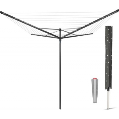 Foto van Brabantia Topspinner Waslijn - 40 m - met Grondanker en Beschermhoes - Antraciet
