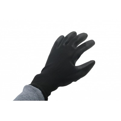 Werkhandschoen PU Flex Nylon Zwart Maat9 Werkhandschoen PU Flex Nylon Zwart Maat9