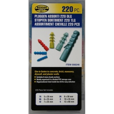 Pluggen assorti 220 dlg Pluggen assorti 220 dlg