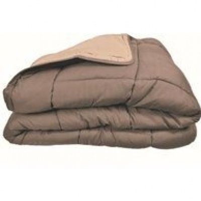 Foto van Dekbed Microfiber 400 g / m² CALGARY Taupe & Linnen 140x200cm