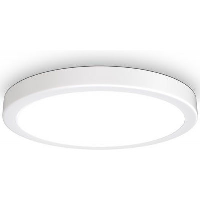 Foto van B.K.Licht Plafondlamp - Wit - Metalen frame - Ø38cm - LED - 4.000K - 3.000Lm - 24W