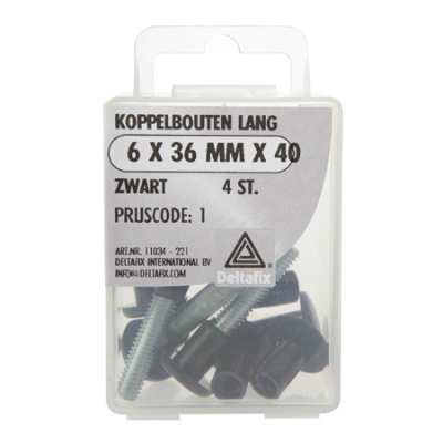 KOPPELBOUTEN LANG ZWART KOPPELBOUTEN LANG ZWART