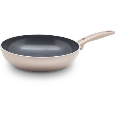 Foto van GreenPan Cambridge Wokpan 28cm – 3.5L – PFAS-vrij – Inductie – Keramisch – Ovenbestendig - Brons