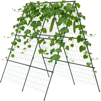 Foto van Outsunny Tuinhek van staal en PE, kunststof verbindstukken - 180L x 100B x 180H cm - Groen