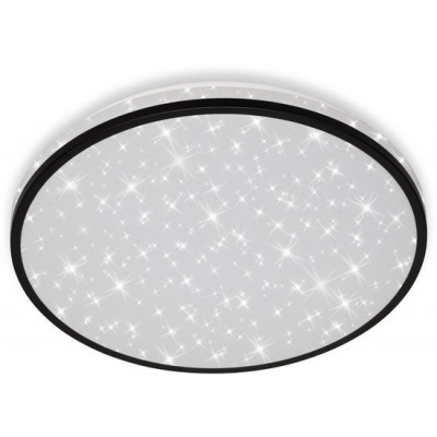 Foto van Briloner Leuchten - LED-plafondlamp met sterrendecoratie, 24W, 2200 lumen, 4000K, wit-zwart