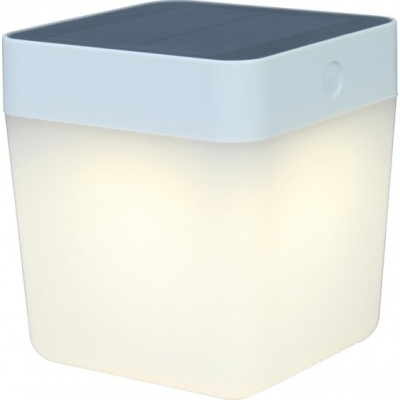 Foto van LUTEC Tafel Cube - Draagbare LED Solar Lamp - Wit