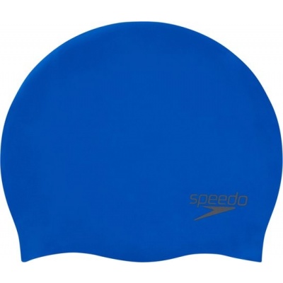 Foto van Speedo Effen Moulded Silicone Badmuts Unisex - 100% Silicone - Blauw - One size